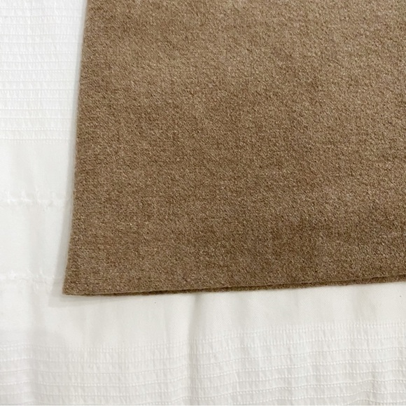 𝅺RHAPSODIE DE WEINBERG BEIGE BROWN WOOL CASHMERE BLEND MAXI SKIRT - 46IT (L) - Picture 12 of 12